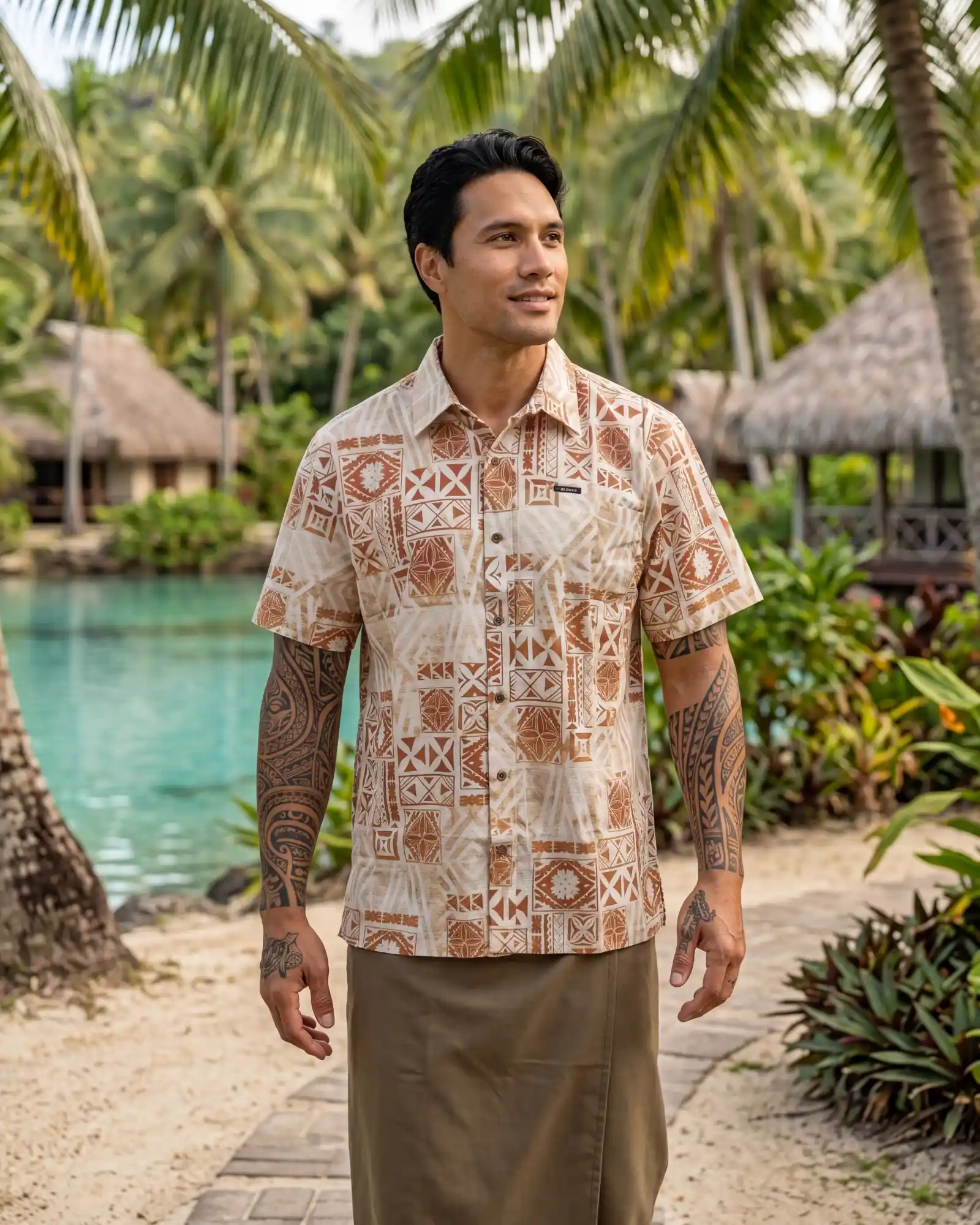 Chemise Akamu Kato